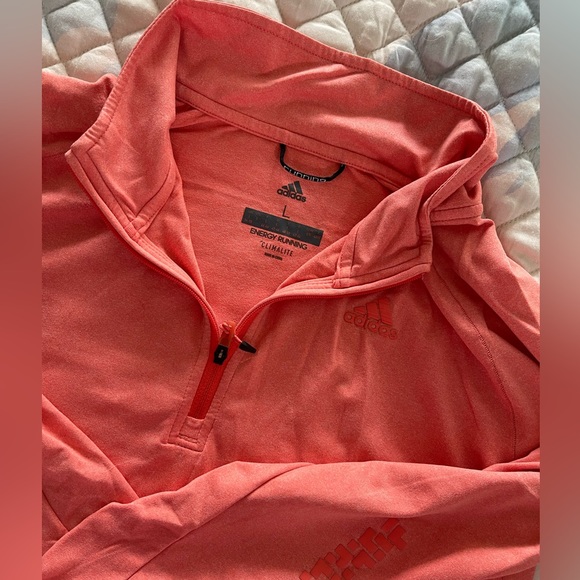 3/4 zip Adidas long sleeve running shirt - Picture 3 of 3